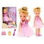 LEAN TOYS Balerinos lėlė su rožiniais baleto aksesuarais