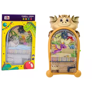 LEAN TOYS Arkadinis Pinbolas Dinozaurai Drakonas Stovas Smėlio Spalvos