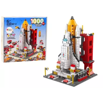 LEAN TOYS Construction Bricks Space Rocket 6in1 Space Vehicles 1000 pcs.