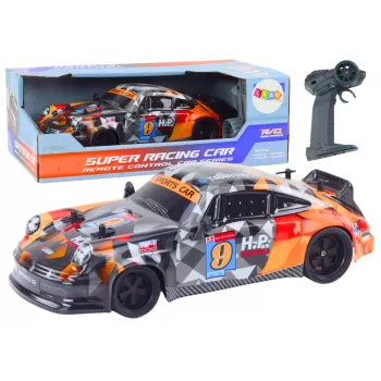 LEAN TOYS RC nuotoliniu valdymu automobilis 1:18 guminiai ratai Drift oranžinis