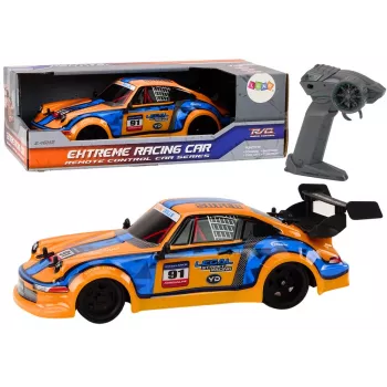 LEAN TOYS RC valdomas automobilis 1:16 guminiai ratai Drift Orange