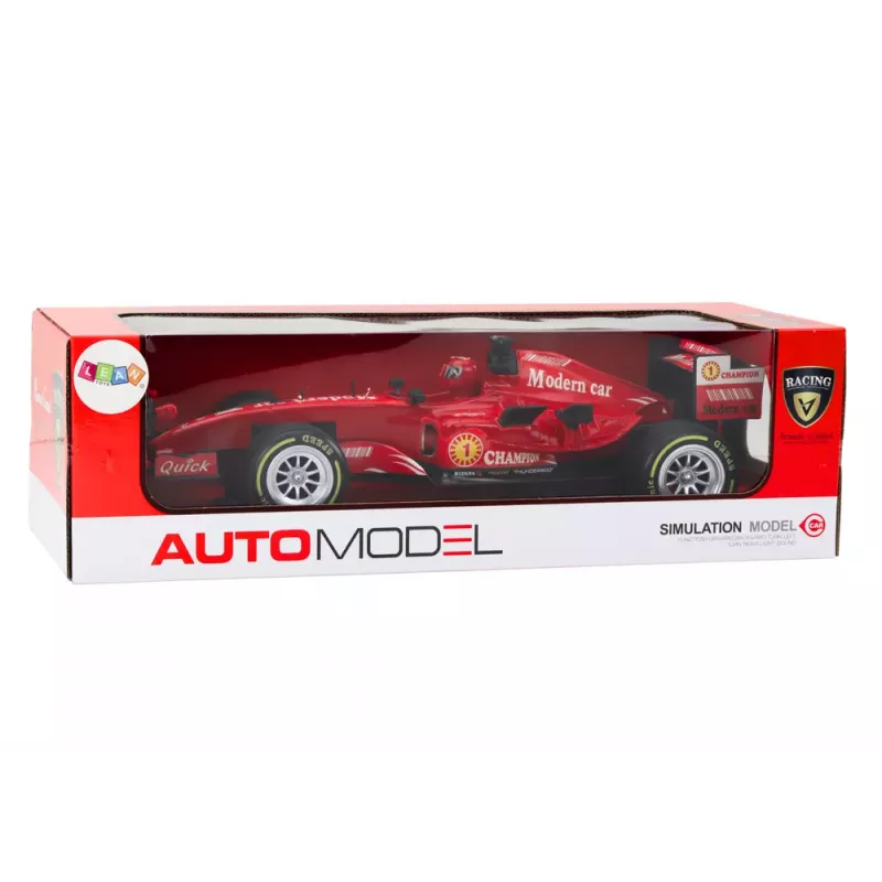 LEAN TOYS RC Racer 1:12 Raudonas su šviesomis ir garsais