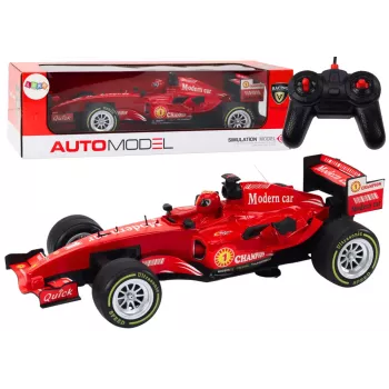 LEAN TOYS RC Racer 1:12 Raudonas su šviesomis ir garsais