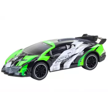 LEAN TOYS Sports Car Remote Controlled RC 1:10 25km/h Lights Green