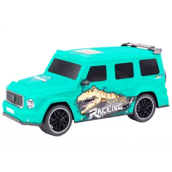 LEAN TOYS RC automobilis su dinozauru, 1:10 mastelis, žalias
