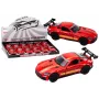 LEAN TOYS Sports Car 1:32 Diecast Model Porsche 911 Carrera S Red Pull-Back Action Figure with Spoiler