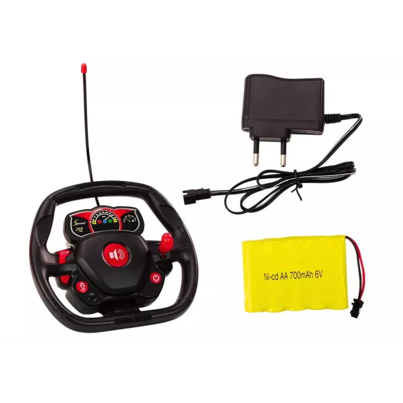 LEAN TOYS RC nuotoliniu valdymu sportinis automobilis su atsidarančiomis durelėmis raudonas 1:12