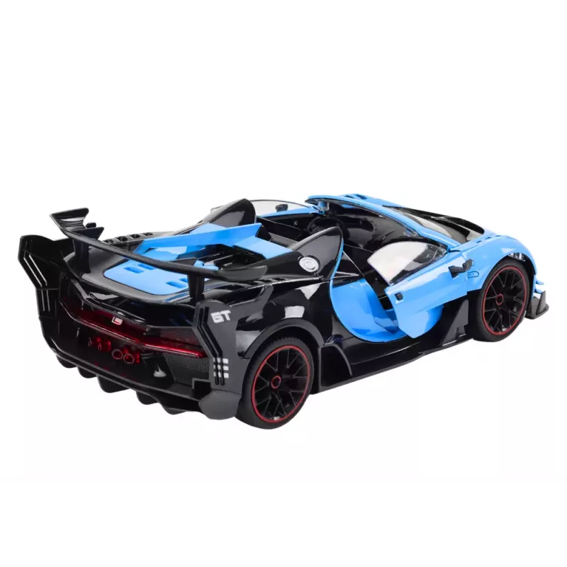 LEAN TOYS nuotoliniu valdymu sportinis automobilis RC 1:12 su atsidarančiomis durelėmis mėlynas