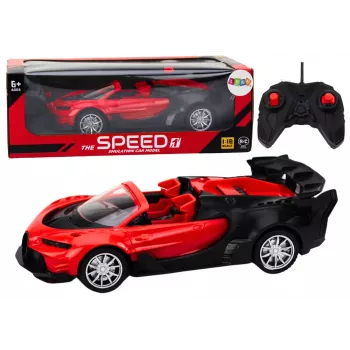 LEAN TOYS RC sportinis automobilis nuotolinio valdymo 1:18 raudonas