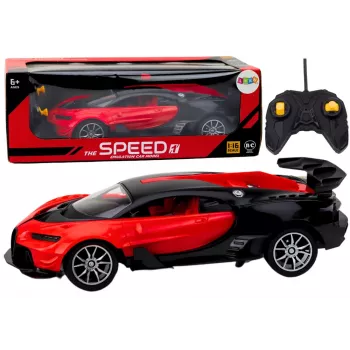 LEAN TOYS nuotoliniu valdymu sportinis automobilis raudonas 1:16 RC automobilis