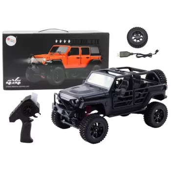 LEAN TOYS nuotoliniu valdymu visureigis RC 2.4G 4x4 Drive juodas