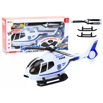 LEAN TOYS Policijos sraigtasparnis su šviesomis ir garsais