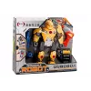 LEAN TOYS Atsukamasis robotas su grąžtu ir atsuktuvu, šviesos ir garso efektai, geltonas