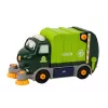 LEAN TOYS Cartoon Garbage Truck Turning Movable DIY Green 358 Pieces Building Blocks Set