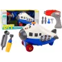 LEAN TOYS Cartoon Airplane Twisting Wings DIY Blue
