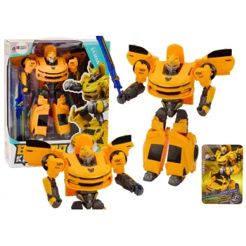 LEAN TOYS Auto-Robot 2in1 Transformation Sporty Yellow