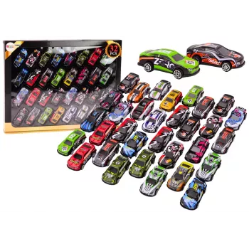 LEAN TOYS Spyruoklių rinkinys automobiliams, varomiems automobiliams, spalvotas, 32 vnt.