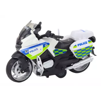 LEAN TOYS Sportinis motociklas su inercine pavara, 3 dizainai: geltona, oranžinė, balta