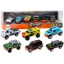 LEAN TOYS Metaliniai visureigiai 1:64, 6 vnt.