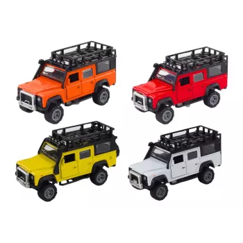 LEAN TOYS Visureigis 1:32 Šviesos Garsai Važiavimas Atidaromos Durys Metalinis