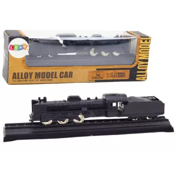 LEAN TOYS Collectible Model Train Wagon Locomotive 1:48 Metal Black