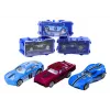 LEAN TOYS 16 dalių liejinių automobilių rinkinys su spyruoklėmis metaliniame lagamine