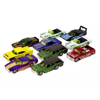 LEAN TOYS Automobilio pakabos spyruoklių rinkinys 1:64 metalas 10 vnt.