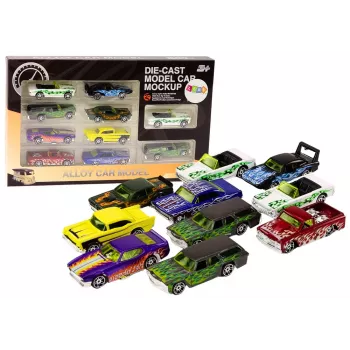 LEAN TOYS Automobilio pakabos spyruoklių rinkinys 1:64 metalas 10 vnt.