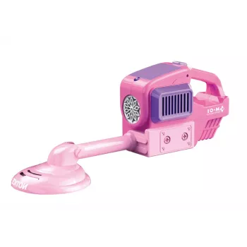 LEAN TOYS Soap Bubble Machine Lawn Mower Trimmer Two Fluids Pink
