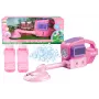 LEAN TOYS Soap Bubble Machine Lawn Mower Trimmer Two Fluids Pink