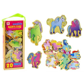 LEAN TOYS Spalvotų magnetinių rutuliukų rinkinys, 20 vnt.