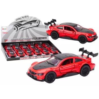 LEAN TOYS Sportinis automobilis 1:32 Friction Drive Raudonas