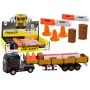 LEAN TOYS Truck With Trailer Blue 1:24 TIR Car Truck Accessories Sounds