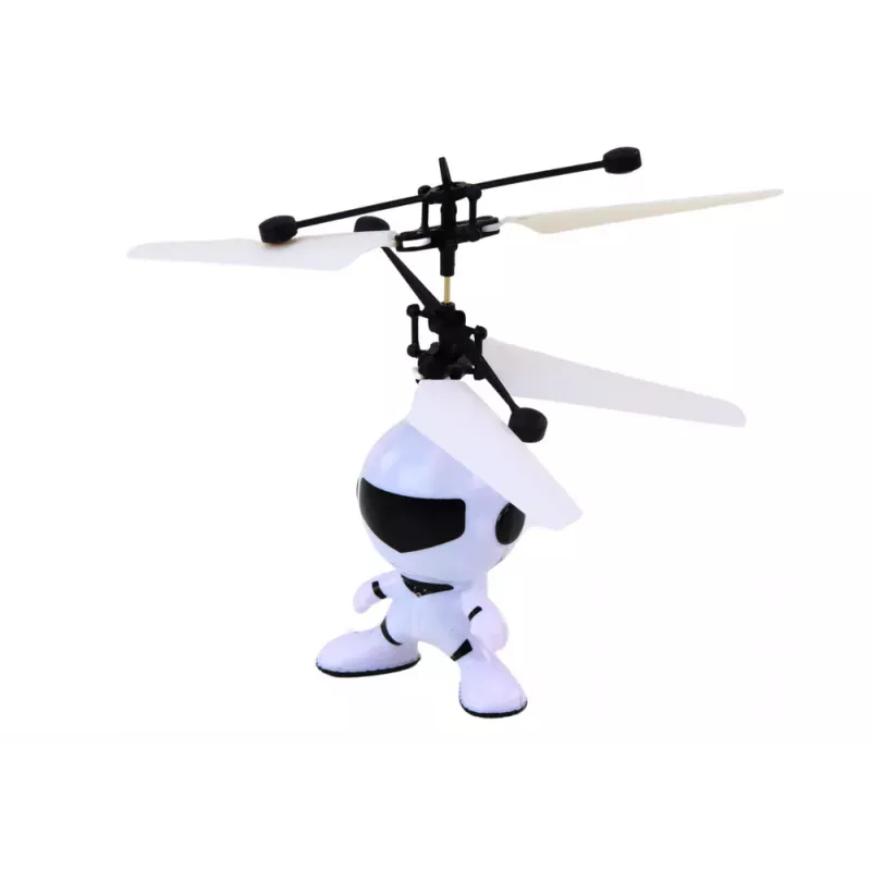 LEAN TOYS Flying Astronaut Hand Controlled Drone Helicopter White