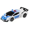 LEAN TOYS R/C Policijos Automobilis 2in1 Automobilis Robotas Garsas Šviesos