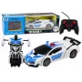 LEAN TOYS R/C Policijos Automobilis 2in1 Automobilis Robotas Garsas Šviesos