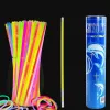 LEAN TOYS Fluorescent Headbands 100 Pieces Many Colors Glow In The Dark