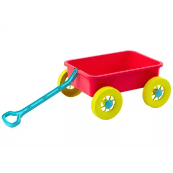 LEAN TOYS Smėlio žaislų vežimėlis Pastel Pink