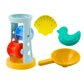 LEAN TOYS Smėlio žaislų rinkinys Grinder Rake Shovel Moulds