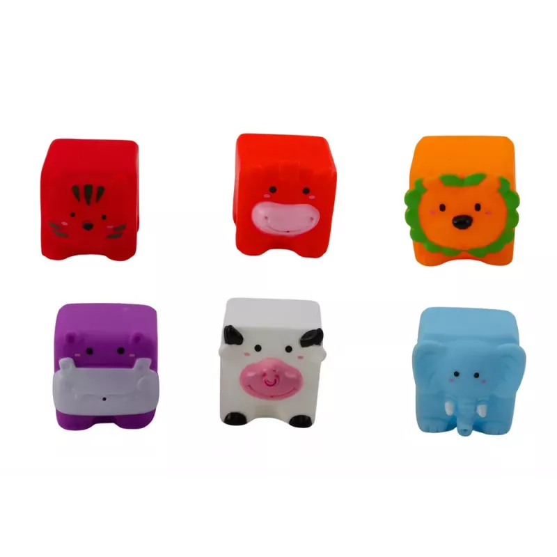 LEAN TOYS Soft Educational Bath Blocks Animals