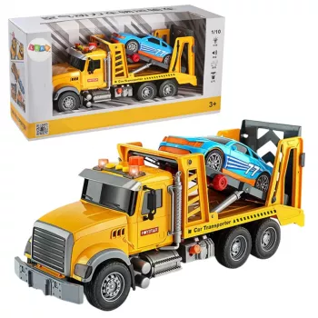 LEAN TOYS Tow Truck Roadside Assistance Car 2in1 Adjustable Lights Sounds