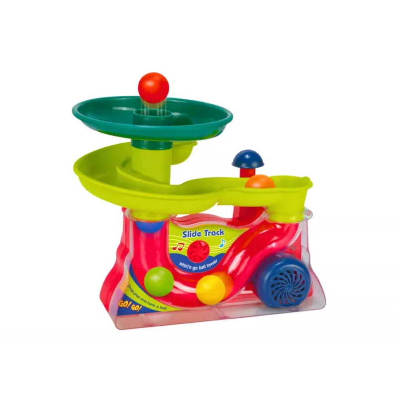 LEAN TOYS Fountain Slide for Balls with Sounds and Lights - Spalvingas vandens žaidimo rinkinys