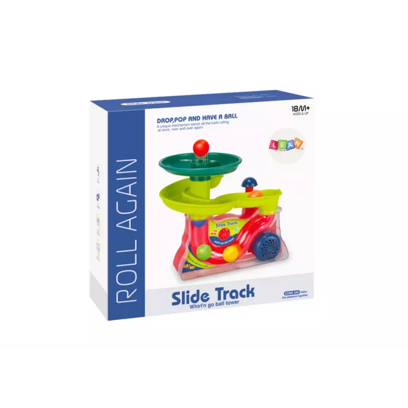 LEAN TOYS Fountain Slide for Balls with Sounds and Lights - Spalvingas vandens žaidimo rinkinys