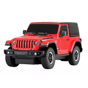 JEEP Wrangler JL Rubicon nuotolinio valdymo automobilis Rastar raudonas 1:24
