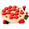 LEAN TOYS Family Memory Game Toadstools Wooden