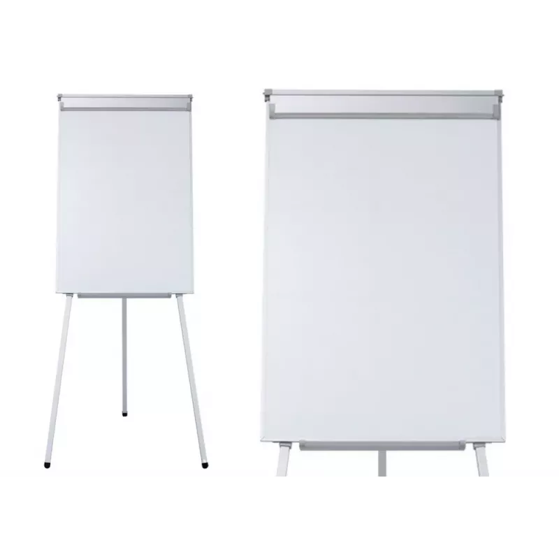 LEAN Magnetinė flomasterinė lenta ant trikojo, balta 70x100 cm