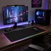 LEAN klaviatūros ir pelės kilimėlis su LED apšvietimu 30x80cm