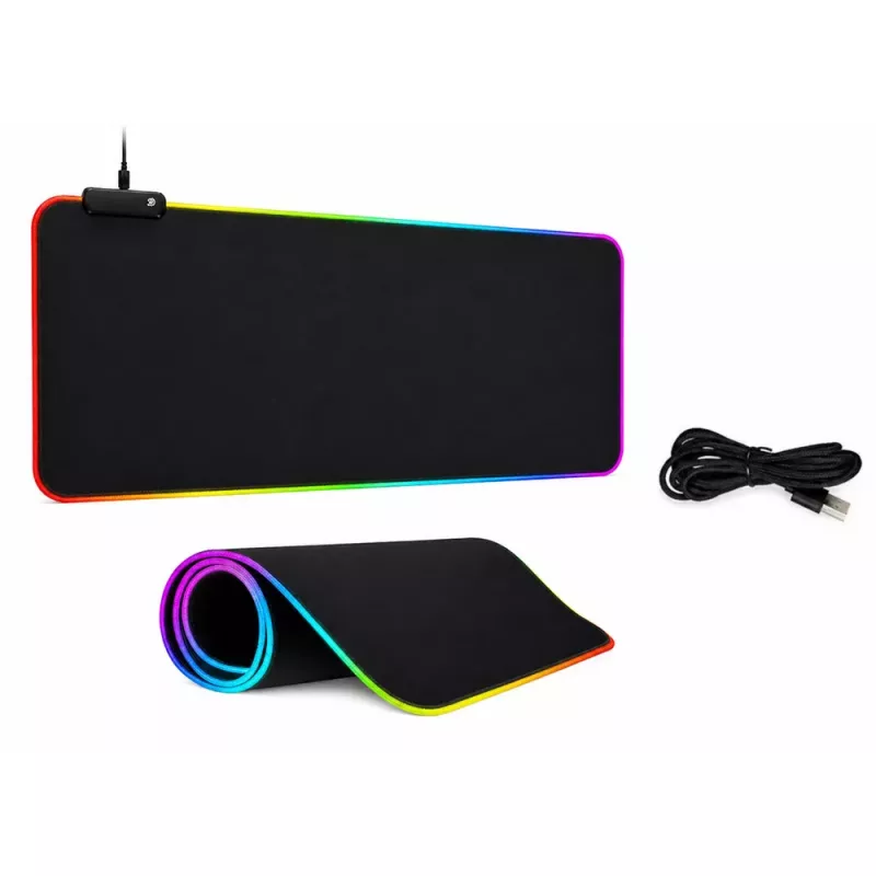 LEAN klaviatūros ir pelės kilimėlis su LED apšvietimu 30x80cm