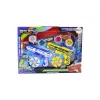LEAN TOYS Gun Launcher Set 4 Metal Discs Blue Yellow Lights