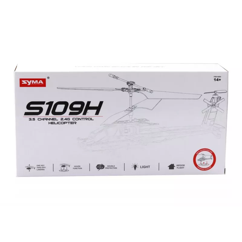Sraigtasparnis LEAN TOYS Apache Military Helicopter Remote Controlled RC Syma S109H Khaki